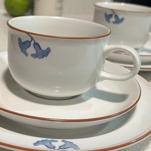 Vintage Swedish Rörstrand "Viva" Trio  - Two sets